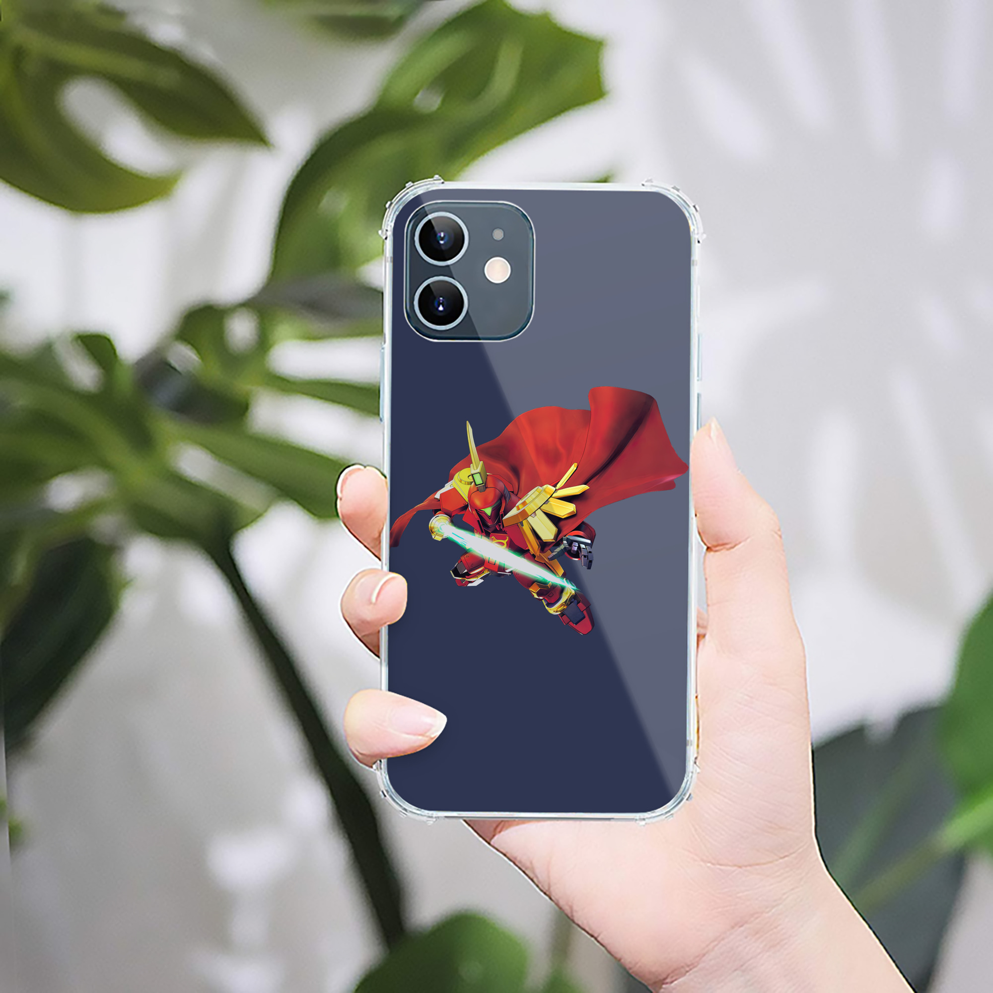 （画像用） 機動戦士ガンダム Mobile Suit Gundam 【iPhone 12シリーズ対応】透明スマホケース（クリアソフトケース）